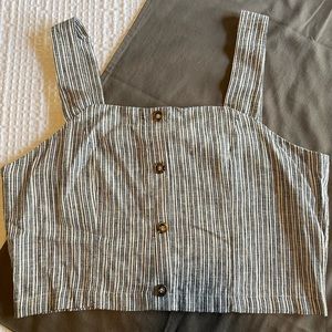 Jenna Sky striped crop top